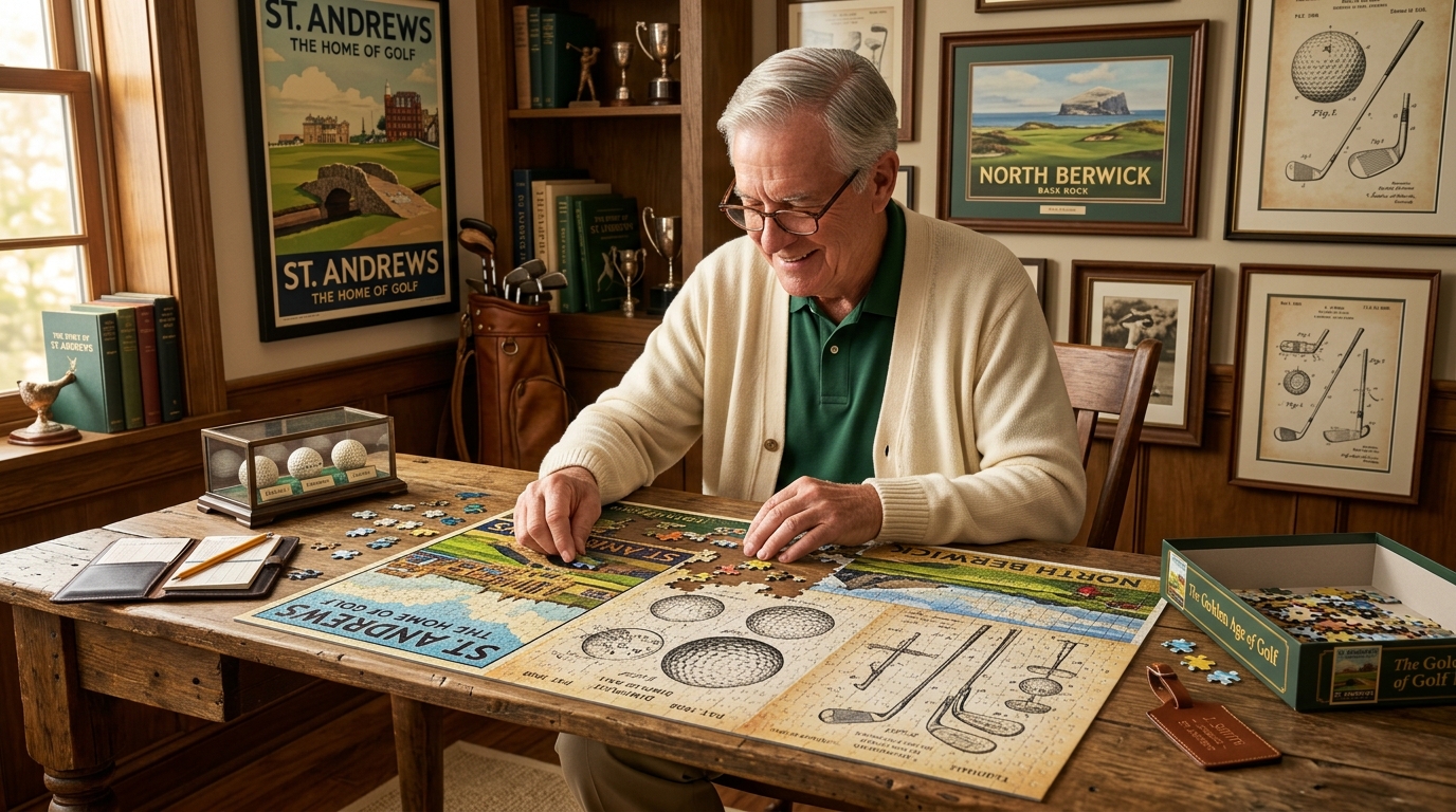 Vintage Golf Puzzles Nostalgic Gifts for Senior Golfers